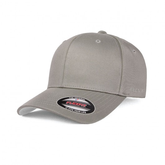 Grey Flexfit Wooly Combed Caps